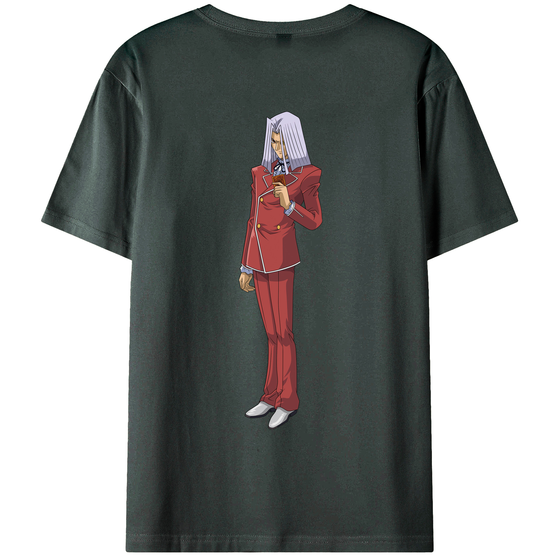 （画像用） 遊☆戯☆王 Yu-Gi-Oh! 綿100％ メンズ半袖Tシャツ（バックプリント） 通気性